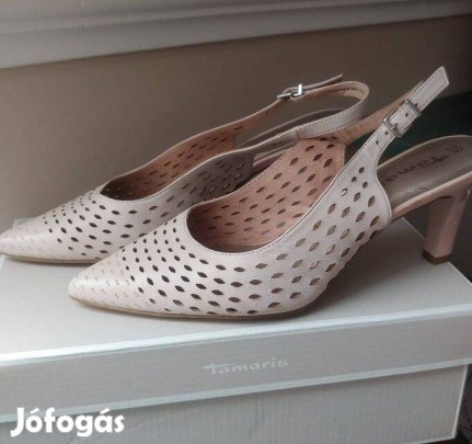 Gyönyörű Tamaris púder szandál 39+ táska