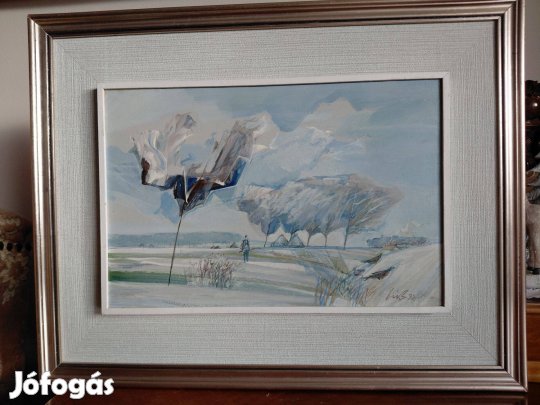 Gyönyorű Téli táj festmény eladó
