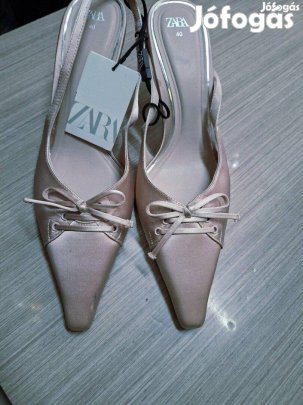 Gyönyörű Zara 40-es szatén női cipő