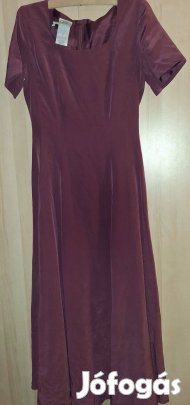 Gyönyörű, 100 % selyem, bordó női ruha