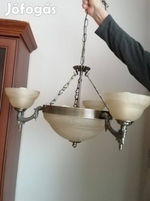 Gyönyörű, elegáns, vadonatúj Eglo csillár féláron, nagyméretű