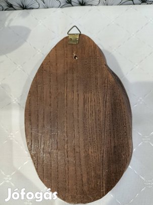 Gyönyörű, kézzel faragott fa Madonna dombormű (22 cm)