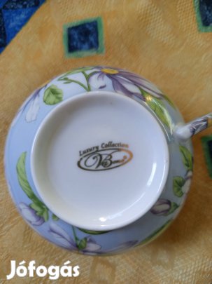 Gyönyörű, új teás készlet tizedáron eredeti dobozában