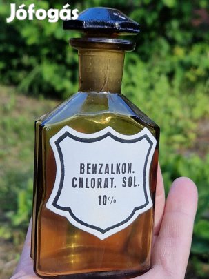 Gyönyörű állapotú Régiség Gyógyszeres Üvegcsék!