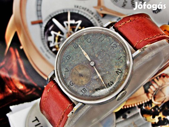Gyönyörű extrém patinás bauhaus Corundo óra 1940-es évekből