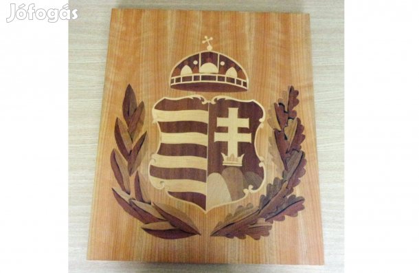 Gyönyörű intarzia címer kép Újpest központ közelében