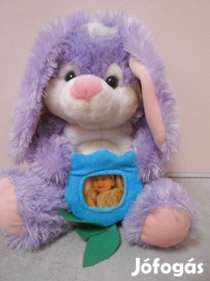 Gyönyörű lila fényképtartós nyuszkó