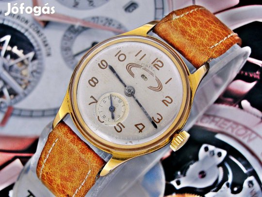 Gyönyörű retro szovjet Saturn karóra 1960-ból bőrszíjjal