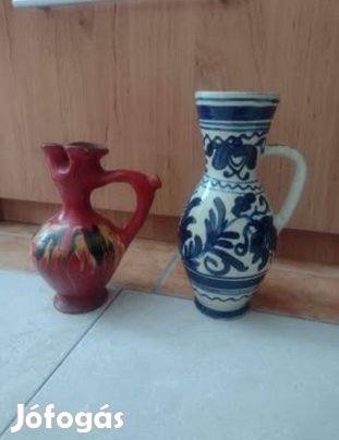 Gyönyörű retró vázák csörgő korsó újszerű 