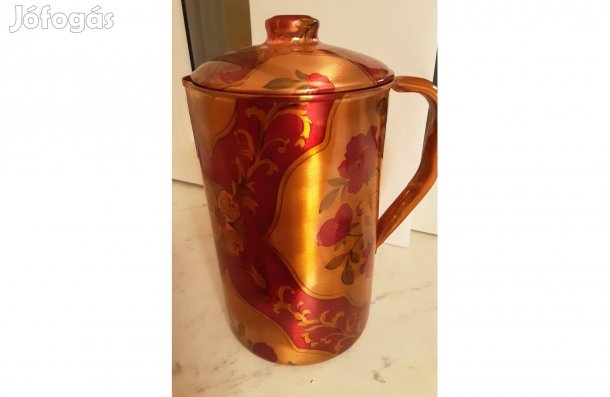 Gyönyörű réz kancsó 2in1 dísztárgy és Ayurvéda eszköz