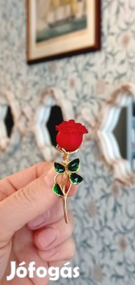 Gyönyörű rózsa kitűző