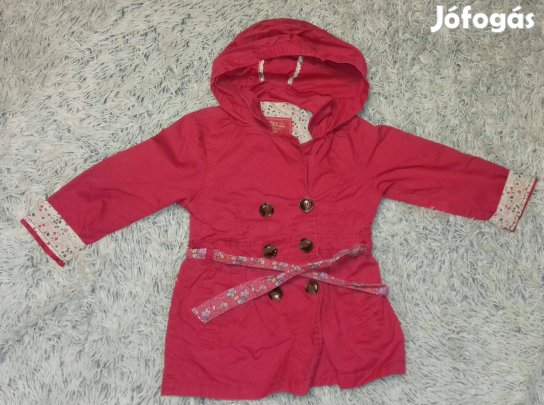 Gyönyörű rózsaszínű pamuttal bélelt vászonkabát