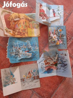 Gyönyörű térhatású külföldi kihajtható képeslapok 60-as évekből