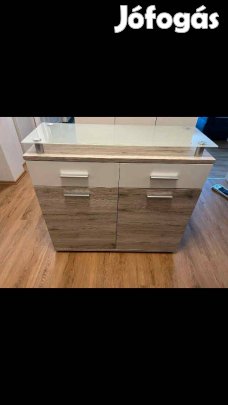 Gyönyörű új állapotú sonoma - fehér komód eladó