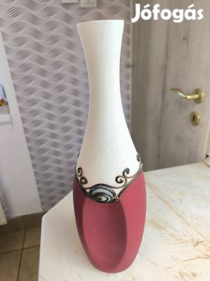Gyönyörű váza eladó! Rézveretes 40 cm