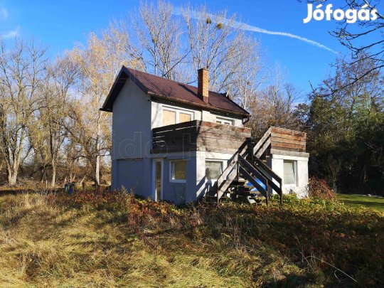 Győrben, a Szúnyog szigeten eladó vízparti hétvégi ház