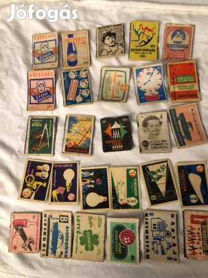 Gyufa cimkék 1940-től 1970-es évekig