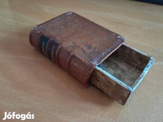 Gyufásdoboz bőrkötésben