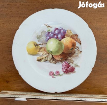 Gyűjtői darab gyümölcsös porcelán tál
