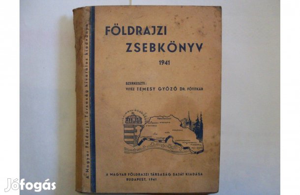 Gyűjtőknek 1941-es kiadású Földrajzi Zsebkönyv eladó
