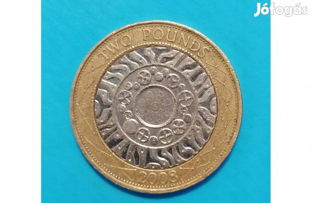 Gyűjtőknek 2008-as Egyesült Királyság 2 Font pénzérme eladó