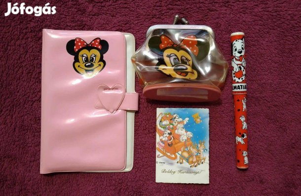 Gyűjtőknek, retró Disney trafikáru a 80-as évekből, 4 db egyben