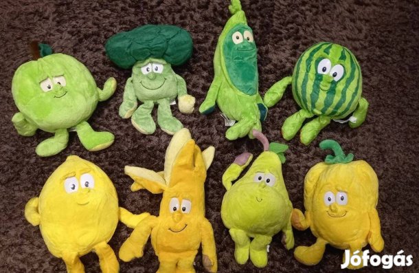Gyümölcs és zöldség plüssök 1