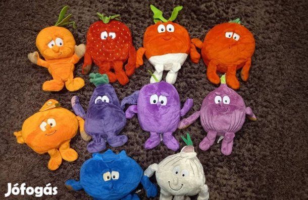Gyümölcs és zöldség plüssök 2