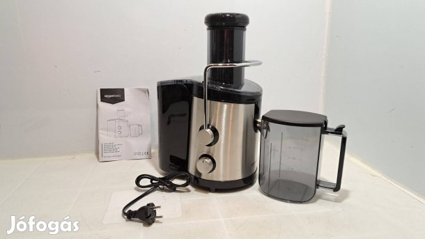 Gyümölcscentrifuga, Amazon Basics Juicer, 600W fekete, új