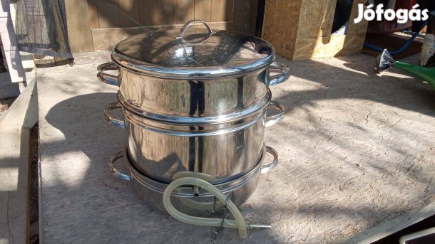 Gyümölcslé készítő, lepárló, gőzpároló edény eladó!