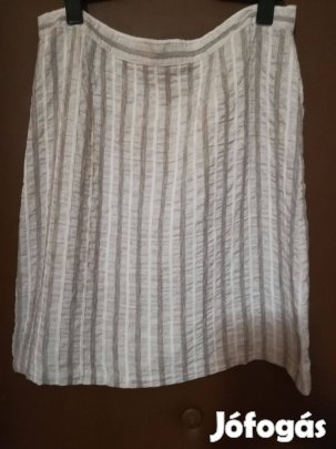 Gyűrt lenvászon szoknya, 40-42-méret,olcsón!/75