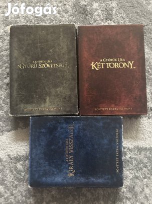 Gyűrűk Ura 1-2-3 bővitett változat dvd!