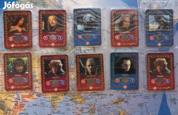 Gyűrűk ura kártya chips (bontatlan)