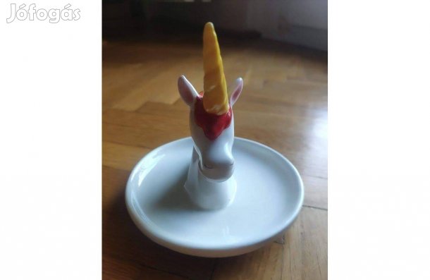 Gyűrűtartó egyszarvú színes