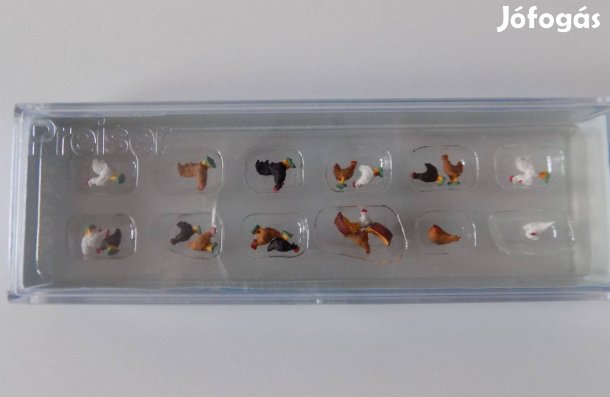 H0 1:87 Vadiúj Preiser-14168 csirkék Vasútmodell Modellvasút a69