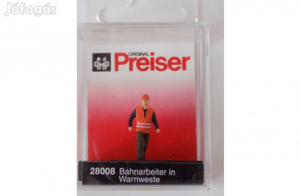H0 1:87 Vadiúj Preiser-28008 pályamunkás Vasútmodell Modellvasút a69