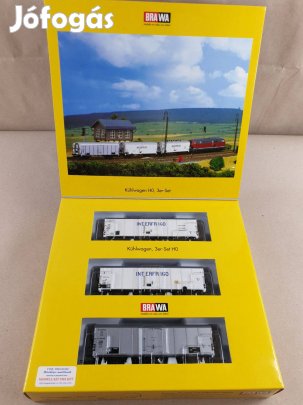 H0 Brawa 2040 DB , NS , FS Interfrigo Hűtővagon Szett Új