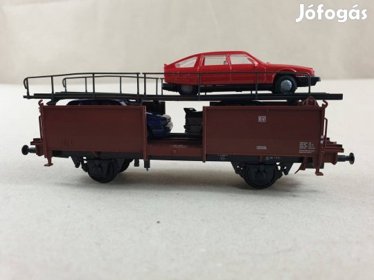 H0 Klein Modellbahn Autószállító Vagon #14/10