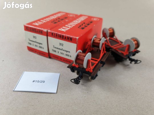 H0 Kleinbahn 312 Trommelwagen - 2 db Egyben #15/29