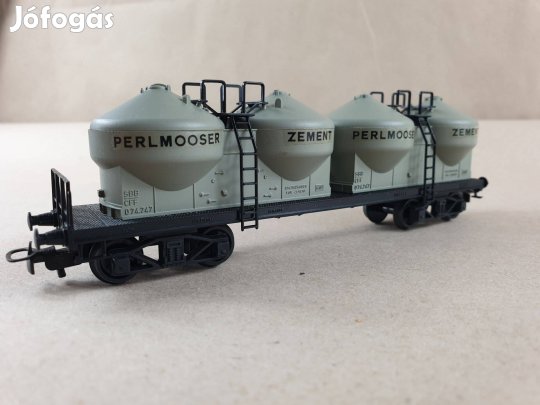 H0 Kleinbahn 357 SBB CFF Perlmooser Zement Teherkocsi #17/4