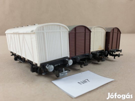 H0 Kleinbahn Fedett Tehervagon - Vagon - 4 db Egyben #N7