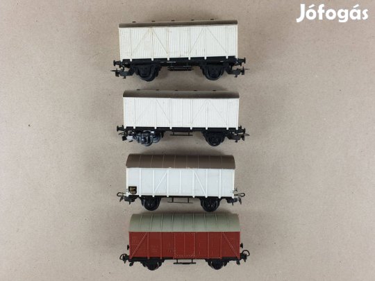 H0 Kleinbahn Fedett Tehervagon - Vagon - 4 db Egyben #N8
