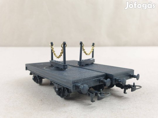 H0 Kleinbahn Fűrészáru Szállító Kocsi Pár #24/111