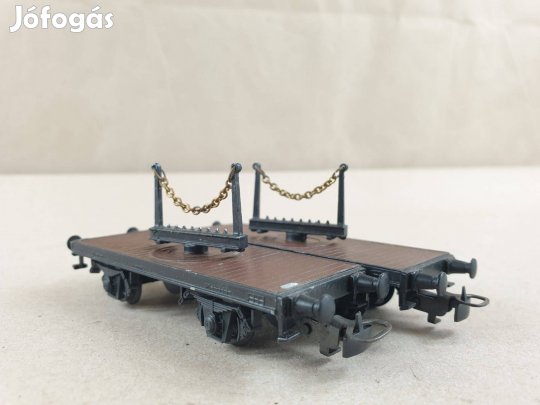 H0 Kleinbahn Fűrészáru Szállító Kocsi Pár #24/73