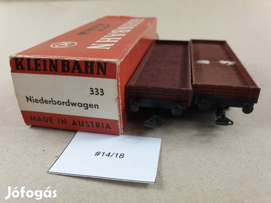 H0 Kleinbahn Nyitott Tehervagon 2 db Egyben #14/18