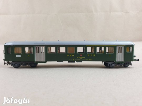 H0 Kleinbahn SBB CFF 1-2. Oszt. Vezérlőkocsi - Vagon #P180