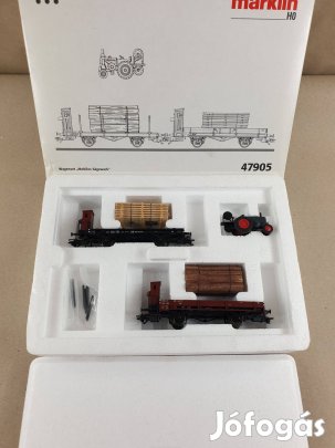 H0 Marklin 47905 H0 Marklin Mobile Sawmill autós szett