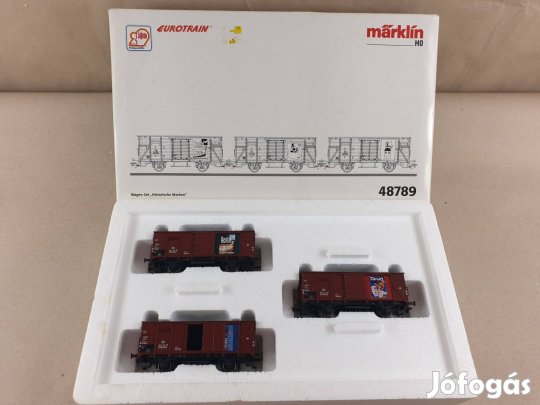 H0 Marklin 48789 DB Zárt Tehervagon Vagon Szett