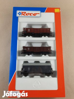 H0 Roco 44149 DB Tehervagon - Vagon Készlet Új