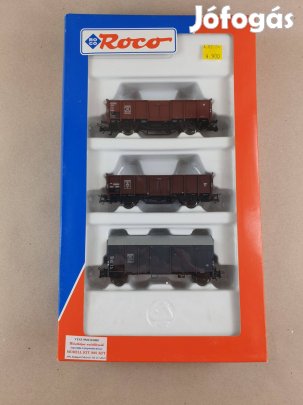 H0 Roco 44149 kocsikészlet a DB DSB és CFL - tehervagon szett